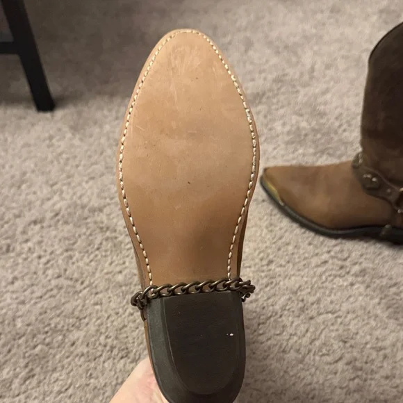 Masterson RB920 Western Leather Rodeo Cowboy Boots Pointed Toe Tips Women's 7 - Picture 7 of 9